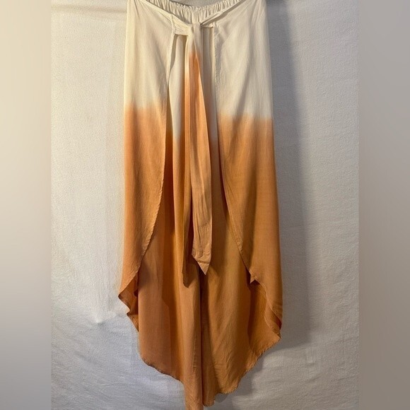 **Beautiful** Zayla Strapless Ombre Jumpsuit Split Leg Cotton Size Small - Picture 8 of 11